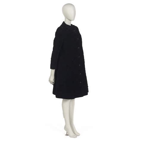 yves saint laurent evening coat of black machine matelasse velvet|Jacket in Velvet .